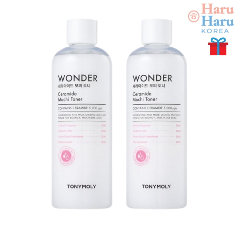 【韓国人気 トナー1+1】ワンダーセラミド モチトナー 500ml+500ml /セラミド ヒアルロン酸 パンテノール 化粧水 大容量 保湿化粧水 肌バリア クリームミスト 化粧前 トナー