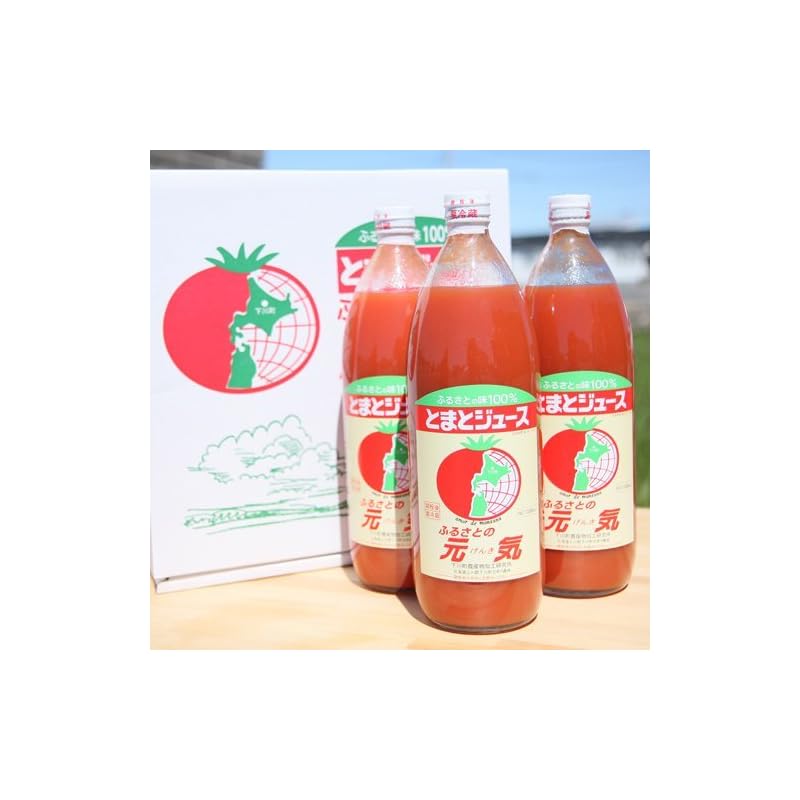 北海道下川町特選とまとジュース「ふるさとの元気」1000ml×6本【トマト】