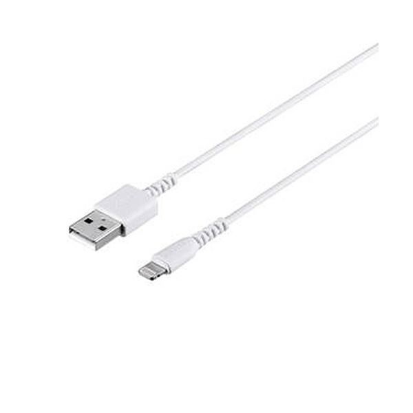 （まとめ） バッファローLightningケーブル 1.0m ホワイト BSMPCL110WH 1本 [x3セット]