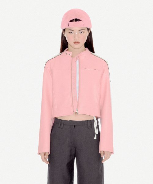 YOUHEE BE MY YOUHEE BIKER JACKET PINK YHJKDC001PN
