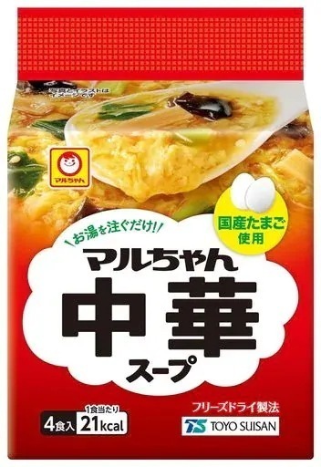 マルちゃん 中華スープ (4食入×10袋 計40食 / インスタントスープ) 即席 フリーズドライ スープ (国産たまご使用/中華風) 東洋水産
