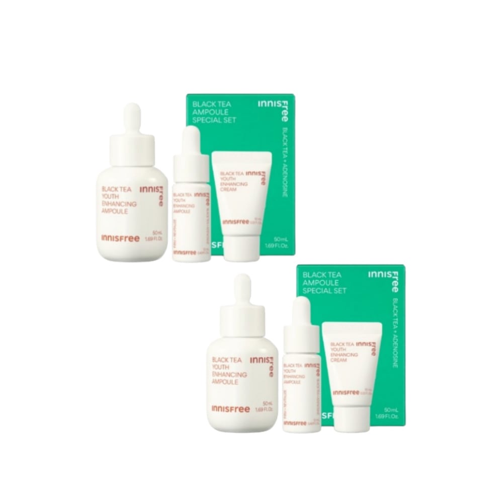 ブラックティー ユース エンハンシング 弾力 アンプル 50ml + エンハンシング アンプル 12ml + エンハンシングクリーム 10mlセット2セット