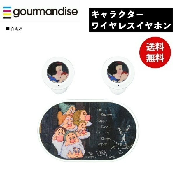 ディズニー 白雪姫 完全ワイヤレスステレオイヤホン DNG-108SW カナルタイプ Bluetooth ステレオイヤホン ハンズフリー かわいい おしゃれ プレゼント ギフト