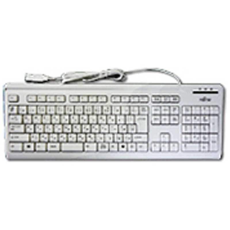 富士通　FUJITSU　キーボード ［USB /有線 ］ マーブルグレー　FMV-KB336