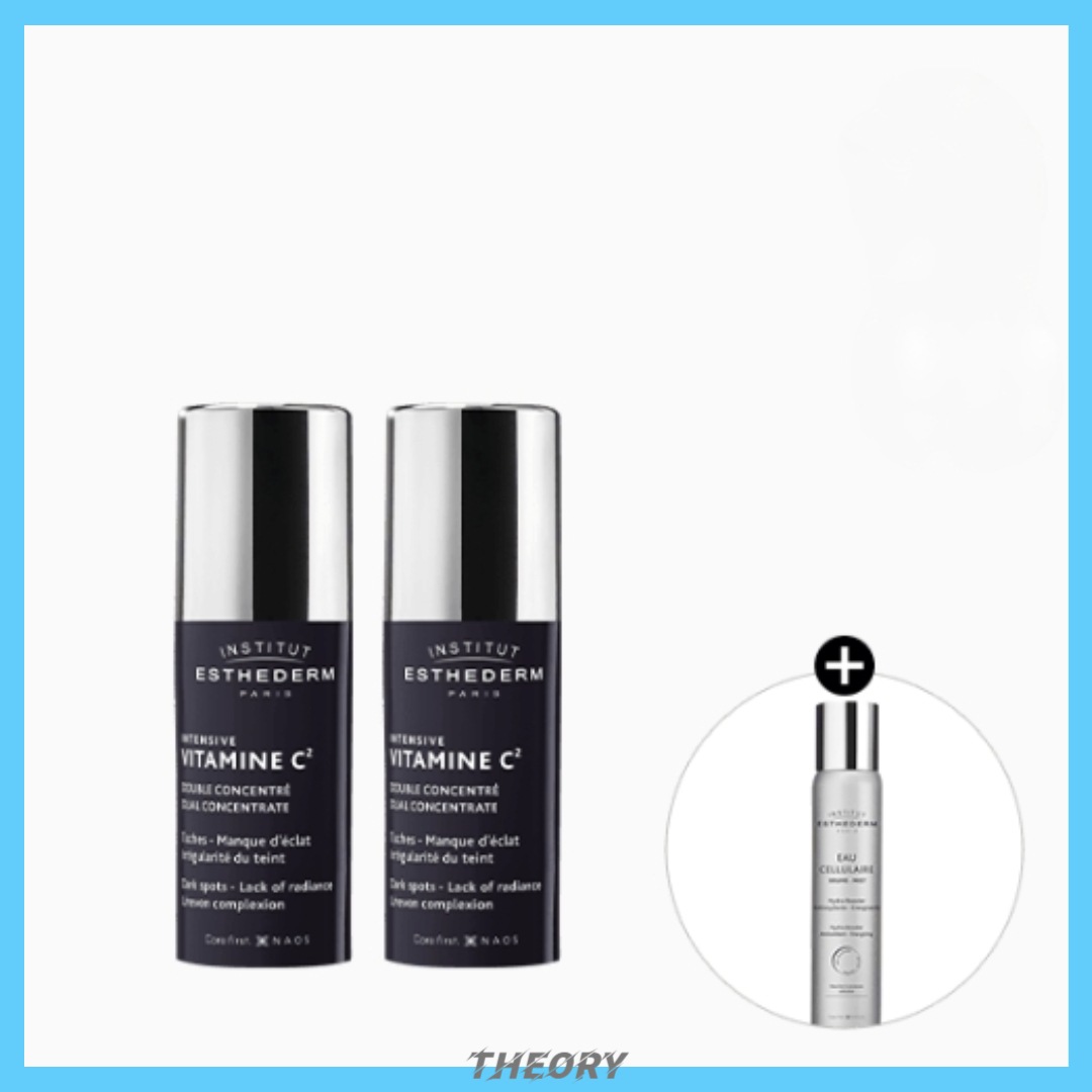 [1+1 限定企画] ビタミンC2 ツヤ 輝きケア アンプル 10ml + 10ml (+ セルラー ウォーターミスト 30ml)