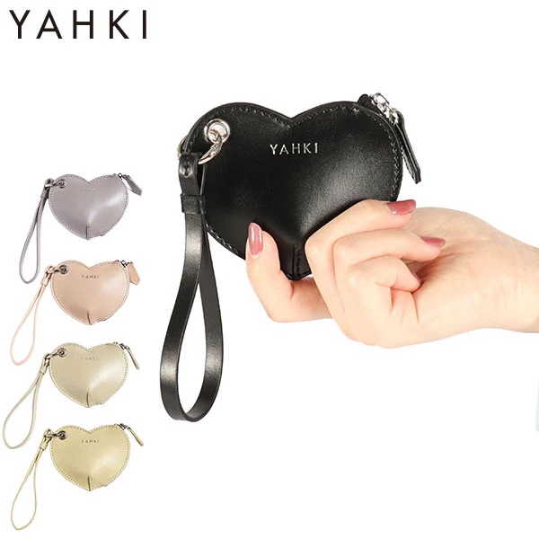 ポーチ レディース マルチケース 小さめ ブランド おしゃれ 女性 ミニポーチ ストラップ付 革 ハート型 ハート かわいい レザー コインケース SMOOTH MULTI CASE YH-640C