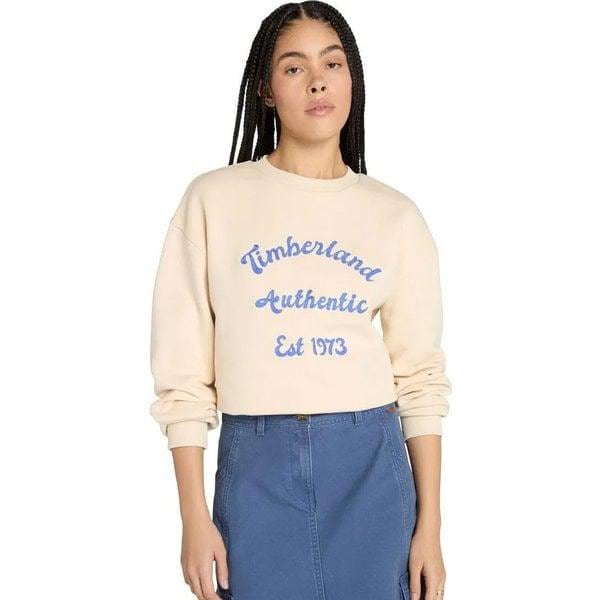 女性用起毛バッククルーネック スウェットシャツ ベージュ A41YN EFL