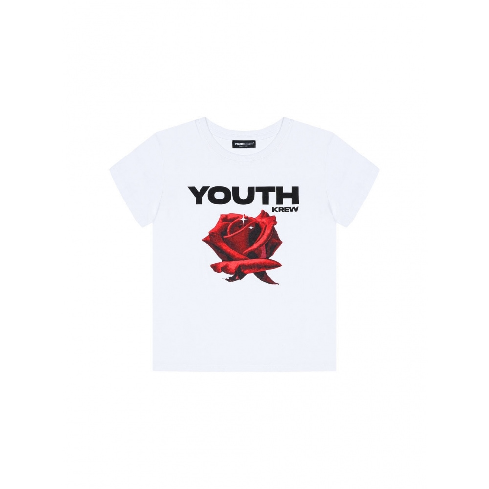 youthkrew YK アーダークロップ T シャツホワイト