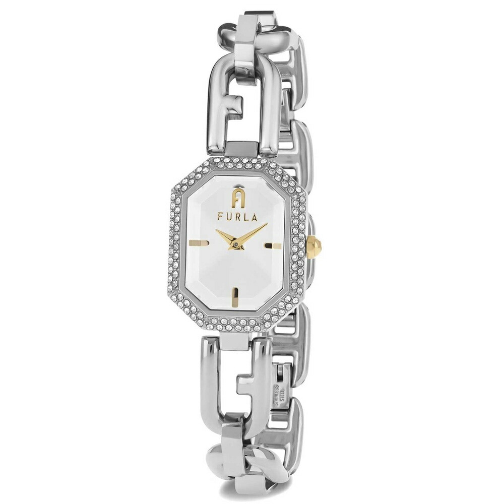 フルラ 腕時計 レディース ブランド シルバー ステンレス ブレスレット オクタゴナル シルバー文字盤 時計シンプル かわいい おしゃれ 大人 女性 女友達 母 妻 彼女 お祝い 記念日 贈り物 サプ