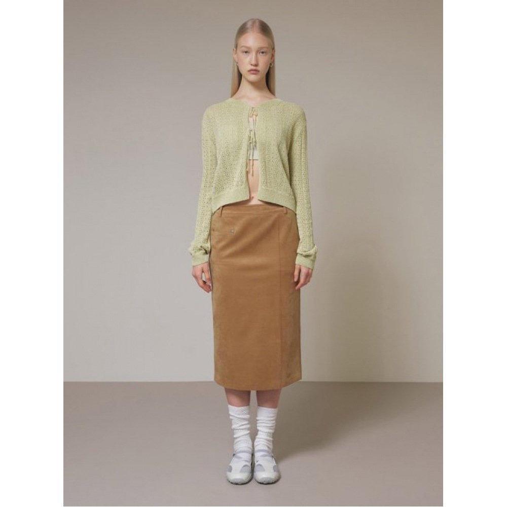 レイヴスエードワンポケットミドルスカートキャメル VW4SS122-92 19,265円