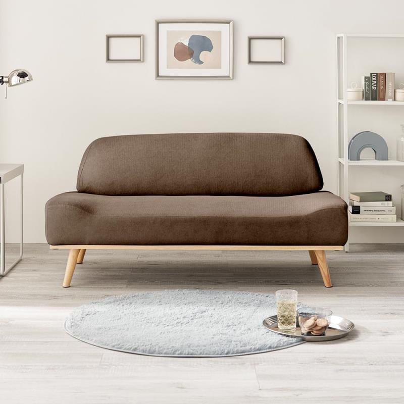 アイリスプラザ ソファ 家具 2人掛け ブラウン リンドラ アームレスソファ2P ソファ 一人掛け コンパクト 一人暮らし ロータイプ ファブリック ゆったり おしゃれ シンプル デザイン 19,024円