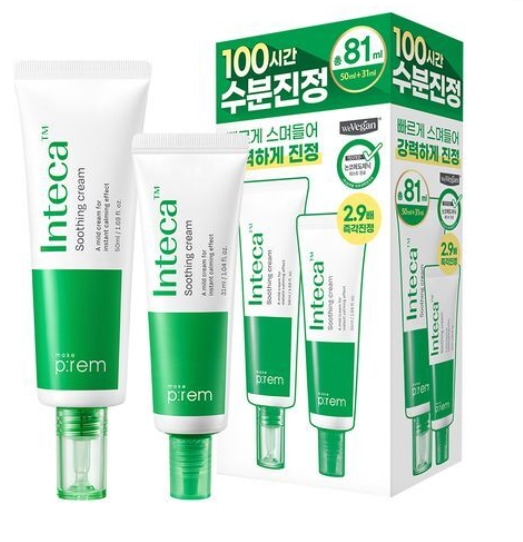 【水分鎮静】インテカスーディングクリーム50ml+31ml企画 4,592円