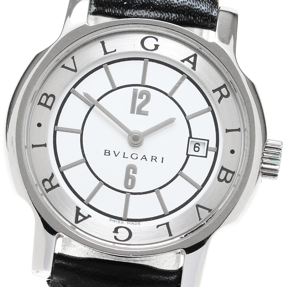 ブルガリ BVLGARI ST29S ソロテンポ デイト クォーツ レディース _850100【中古】