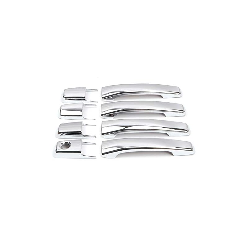 【Deesse 】三菱 パジェロ PAJERO 4代目 2007年2019年に対応ドア ハンドル パネル ドア装飾カバー 外装ガーニッシュ パーツABS 8PCS (シルバー) 8,160円