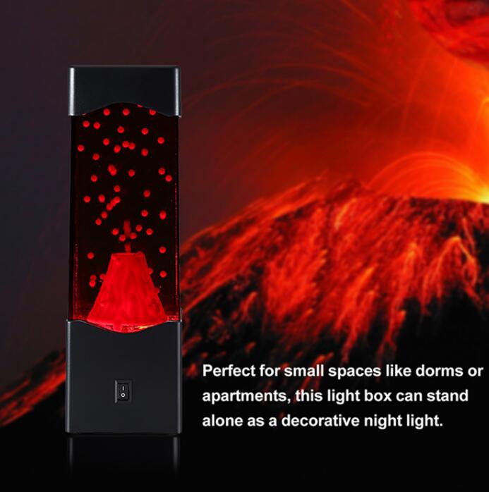 子供用ナイトライト　USB電源火山ランプ子供と大人向けのリラックスできる常夜灯部屋 オフィス デスクトップ 火山装飾 ムードナイトライト　大人　男の子　女の子へのノベルティギフト