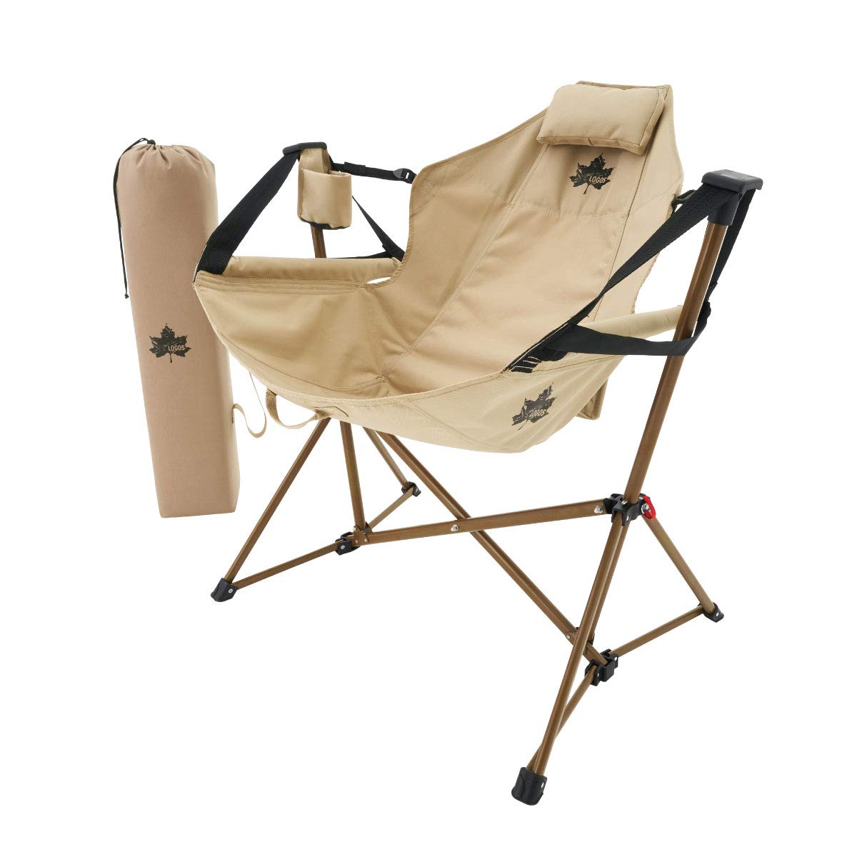ロゴス(LOGOS) Tradcanvas ゆらゆらハンモックチェア 73173159 リクライニング キャンプ 椅子 折り畳み 耐荷重130kg