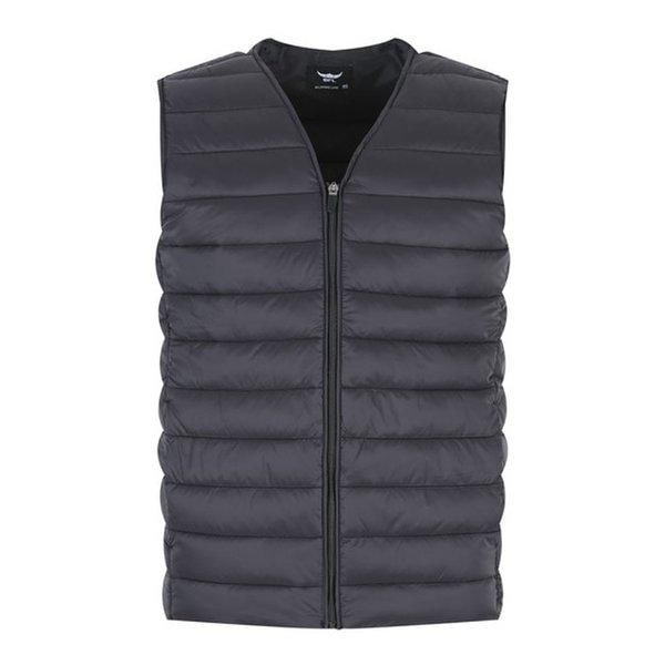 メンズインナーポケットVネック軽量ベストパディング DD-VEP-W2DPDVT702-ブラック