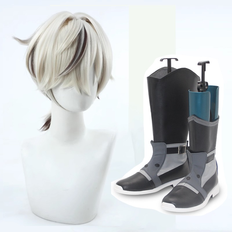 アーラン Arlan コスプレ靴 ブーツ ウィッグ付き コスプレ 演出服 アニメ 祭り ハロウィン クリスマス 学園祭 文化祭 仮装
