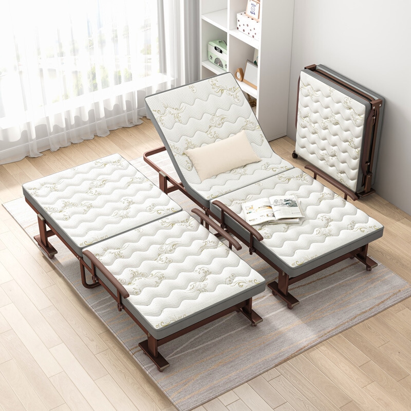折叠床单人床午睡家用成人午休床陪护便携行军床乳胶垫办公室躺椅
