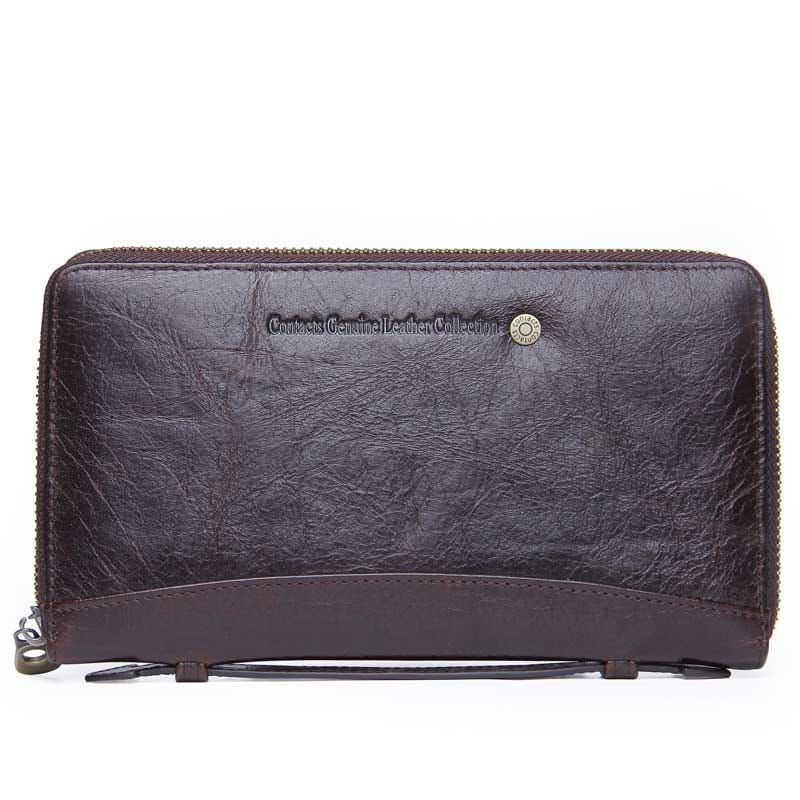 新調したい財布可愛い長財布牛革メンズ財布多機能スマホポーチ大容量ジッパー汎用真皮ビジネスバッグ