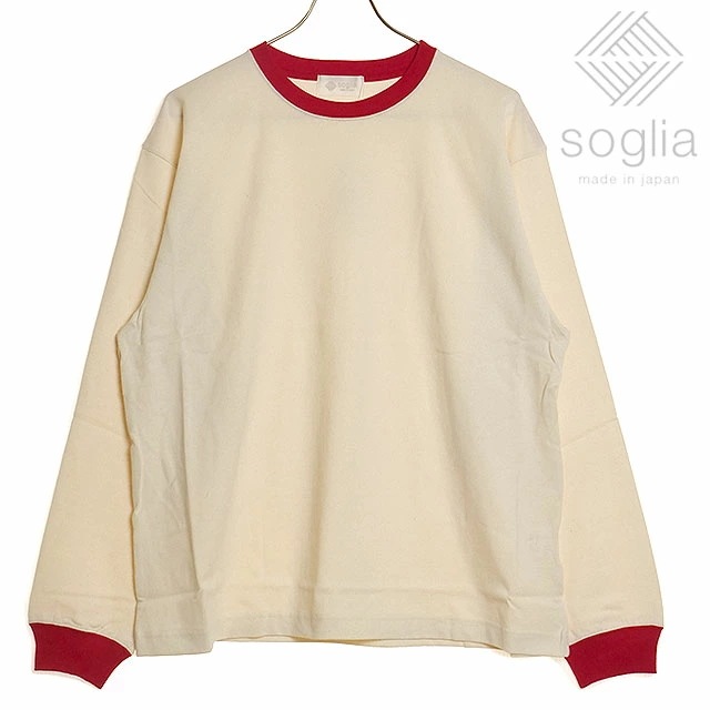 ソリア Soglia オープンエンド ロングスリーブTシャツ [] Open End Long Sleeve T メンズ・レディース トップス 長袖 日本製 生成り