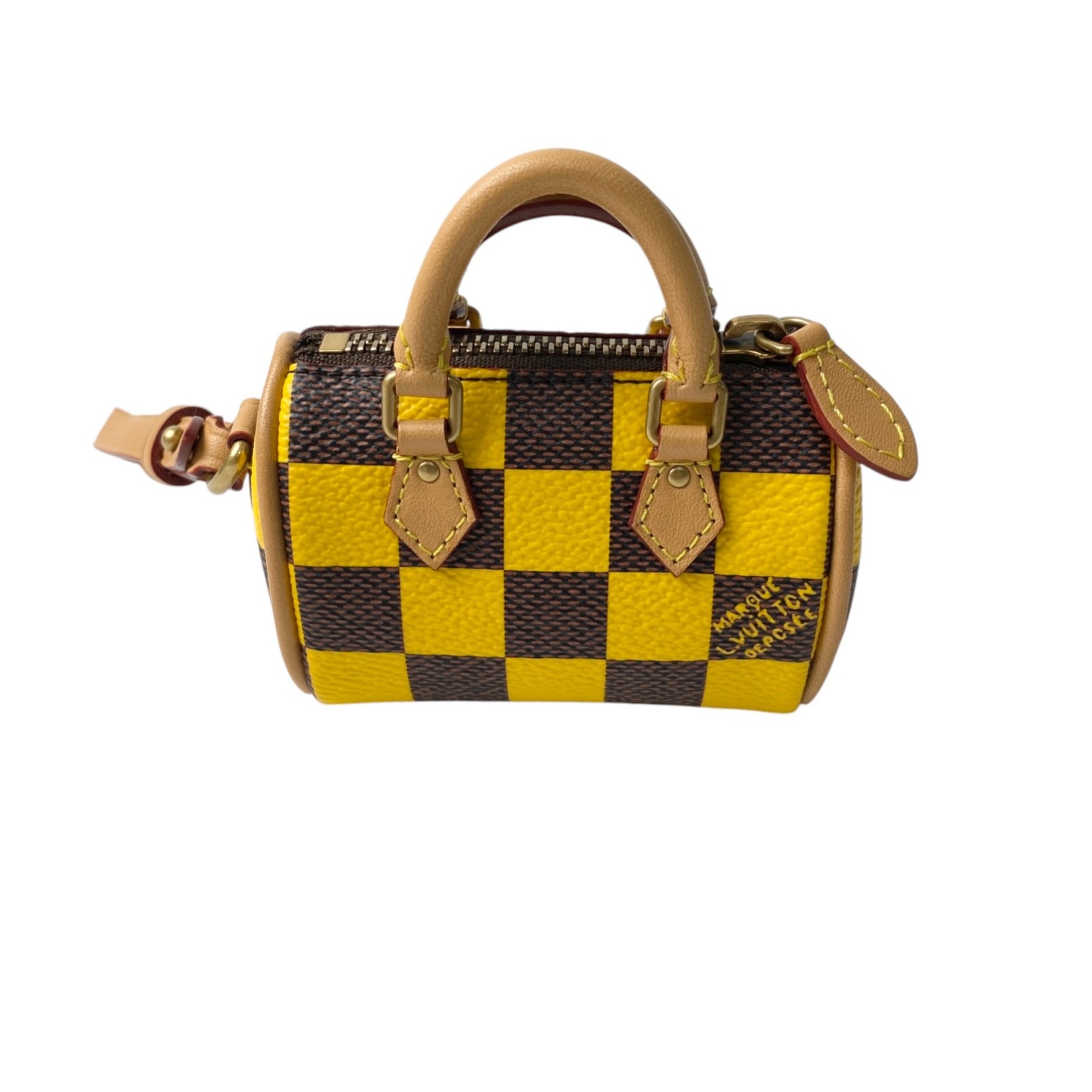 未使用 ルイ ヴィトン LOUIS VUITTON レディース M01694 ポーチ ミニ スピーディ イエロー NX4263