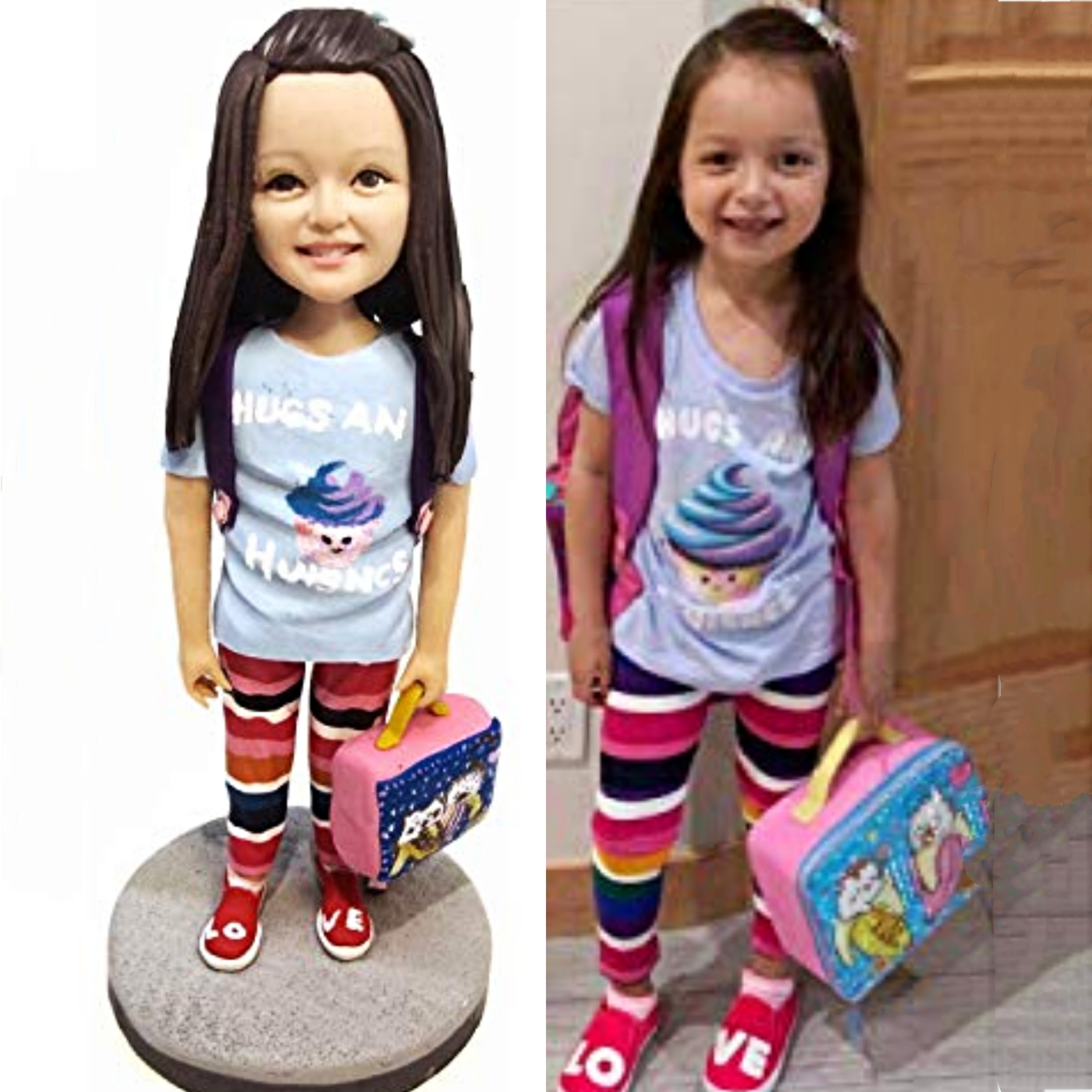 【オーダーメイド】3D肖像画 似顔絵 写真 人形 フィギュア 誕生日 ベビー 赤ちゃん キッズ 子供 幼児 出産祝い