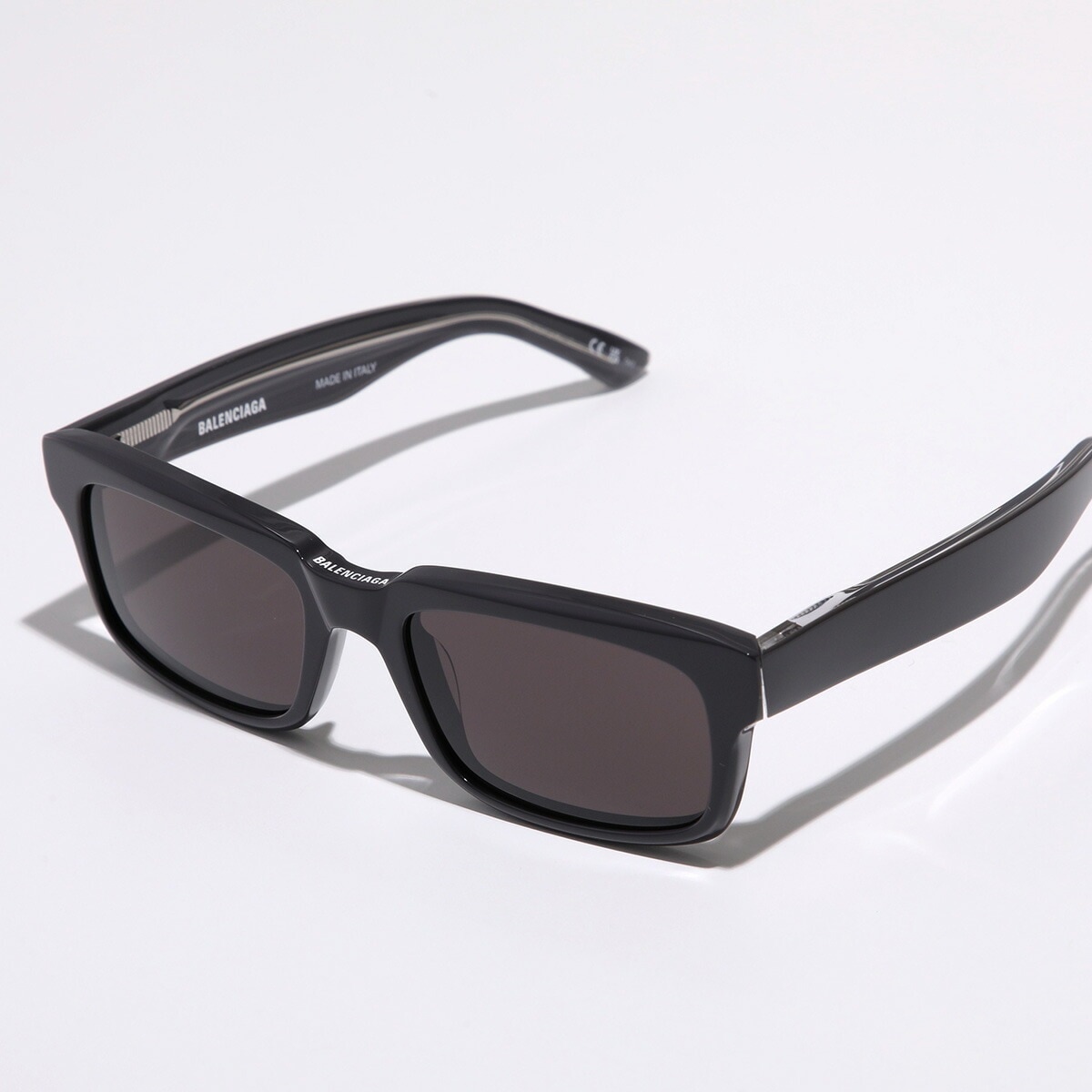 BALENCIAGA バレンシアガ サングラス BB0345S レディース スクエア型 セルフレーム フルリム ロゴ アイウェア 004/GREY-GREY-GREY 22,224円