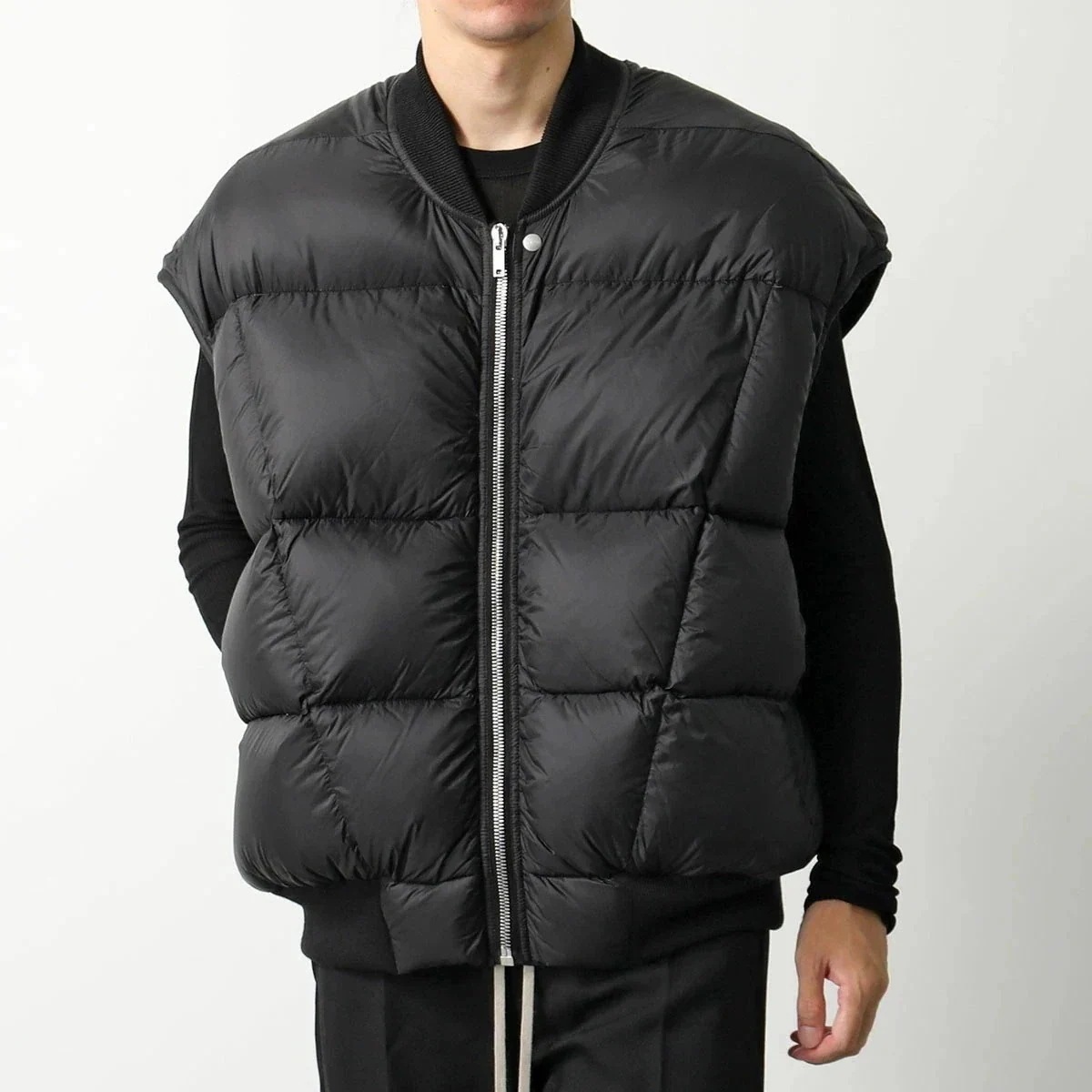 Rick Owens リックオウエンス ダウンベスト LUXOR FLIGHT VEST RU02D6747 NPD3 メンズ ナイロン ジップアップ ジレ 軽