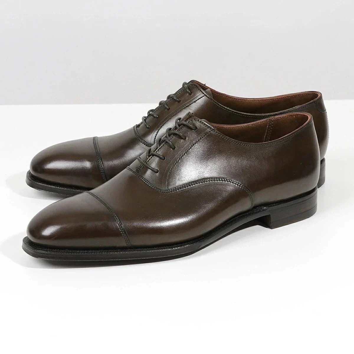 CROCKETT&JONES クロケットアンドジョーンズ 29447A A02L3 Audley オードリー レザー シューズ レースアップ キャップトゥ ワイ