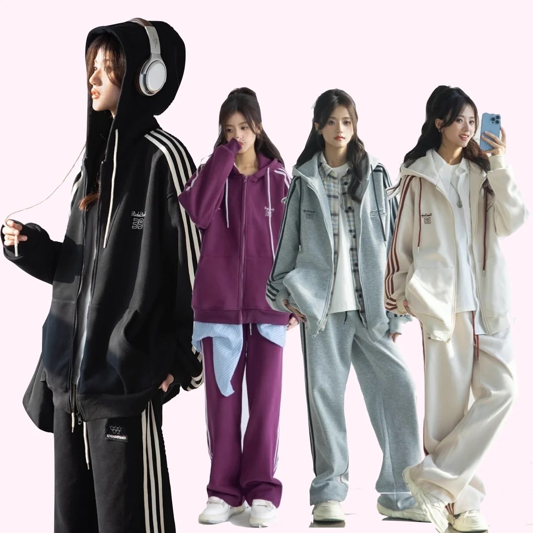 Qoo10] スウェット ジャージ セットアップ レデ