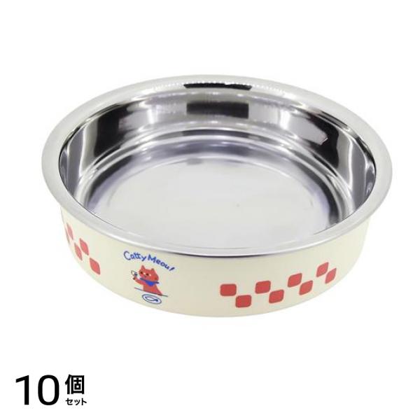 キャティーマン ステンレス食器ごはんにゃわん 猫用 ダイナー 1個入 10個セット