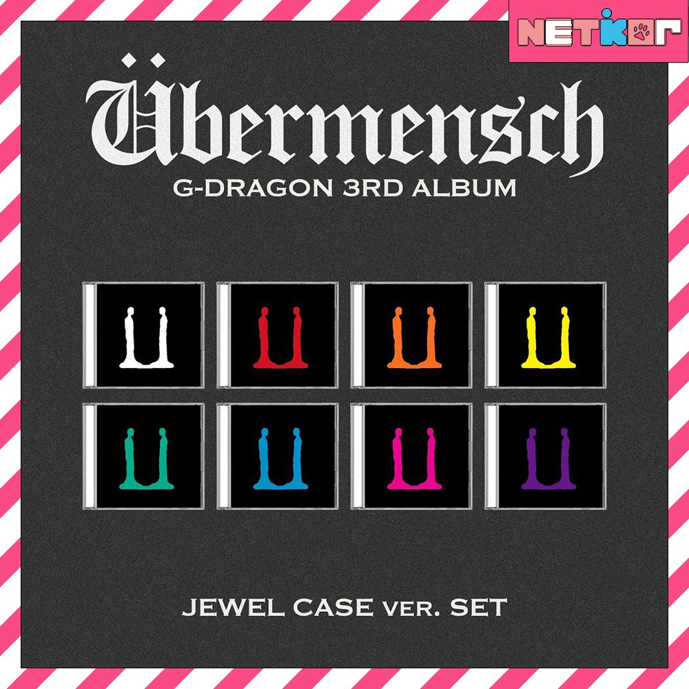 JEWEL CASE Ver. ランダム3枚 G-DRAGON 正規３集アルバム Übermensch 韓国チャート反映 当店特典ジヨン BIGBANG ジードラゴン GD Ubermensch