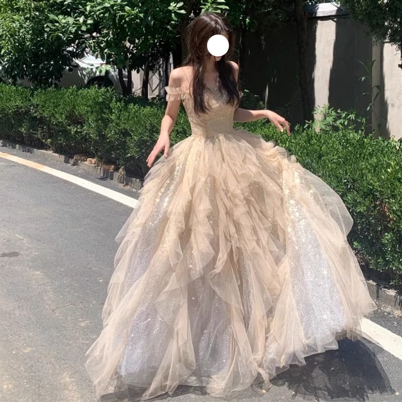 イブニングドレス 妖精風 披露宴 卒業式 美術試験 成人式ドレス 8,144円