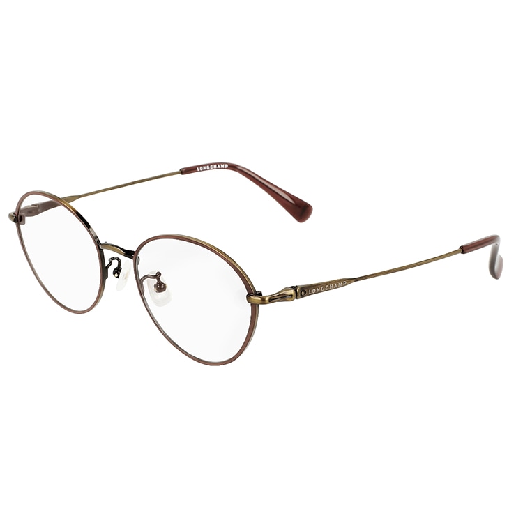 レディース メガネ lo2524lbj-232 眼鏡 ジャパンフィット 女性 オーバル 丸メガネ 丸眼鏡 軽量 チタン βチタン コンビネーション