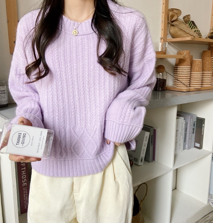 トップス デート モテアイテム ニットソー ざっくりニット 長袖 Uネック ウール 可愛い きれいめ 上品 おしゃれ かっこいい 可愛い ラブリー キュート ガーリー クール モード系