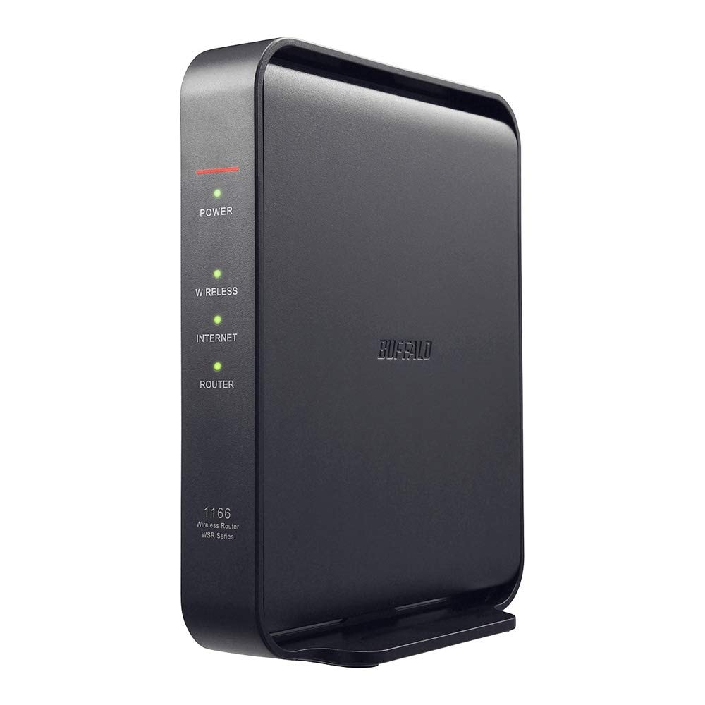 BUFFALO WiFi 無線LAN ルーター WSR-1166DHPL/N 11ac ac1200 866+300Mbps IPv6対応 デュアルバンド 3LDK 2階建向け 簡易パッケージ 日本メ