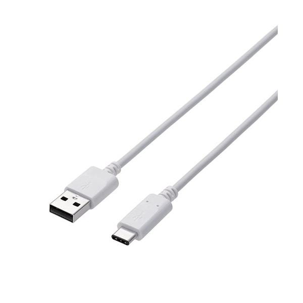 (5個セット)エレコム スマートフォン用USBケーブル/USB(A-C)/認証品/0.5m/ホワイト MPA-AC05NWHX5