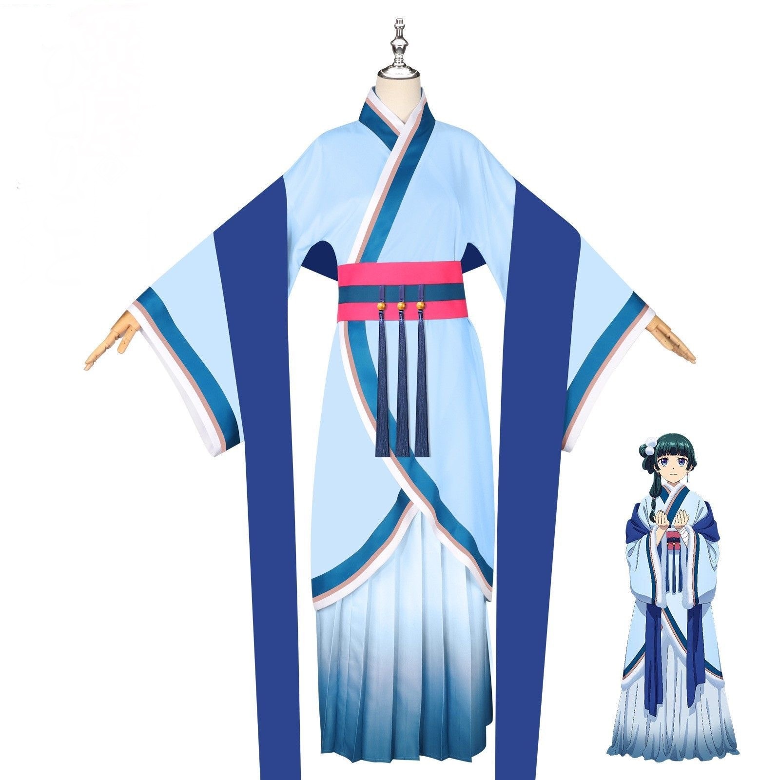 【ウィッグ付き】薬屋のひとりごと 猫猫（マオマオ）こコスプレ衣装 漢服 演出服 変装 仮装 日常服 アニメ 祭り 学園祭 文化祭 漫遊展 ハロウィン クリスマス コスチューム