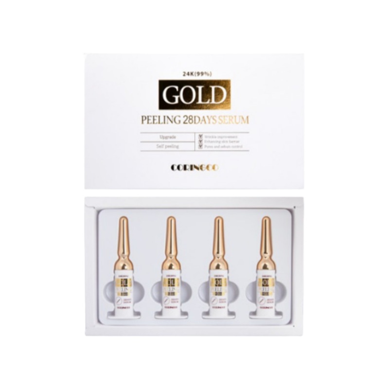 [4週間分]プレミアムゴールドピーリング 28デイズセラム(ホワイト) 3g x 4eaセット