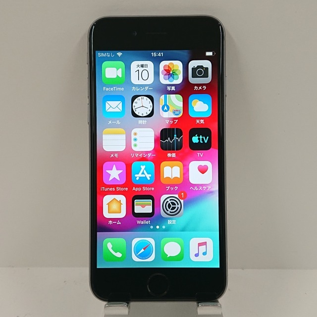iPhone6 64GB au スペースグレイ 送料無料 本体 c08957 【中古】