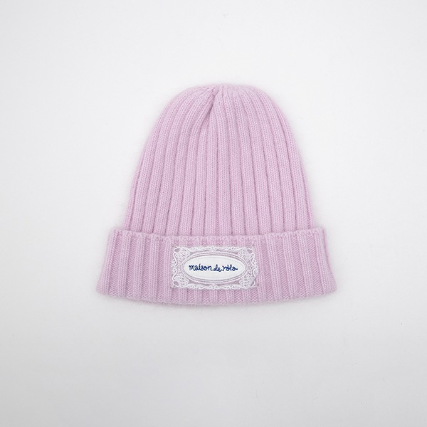 LACE LABEL ANGORA KNIT BEANIE PINK 4,482円