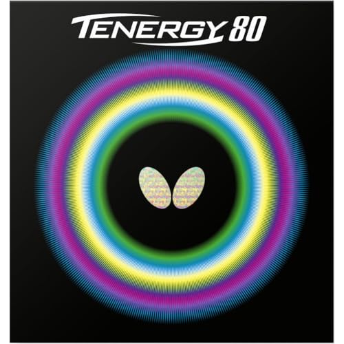 色：ブラック サイズ：中 バタフライ(Butterfly) 卓球 ラバー テナジー・80 ハイテンシ