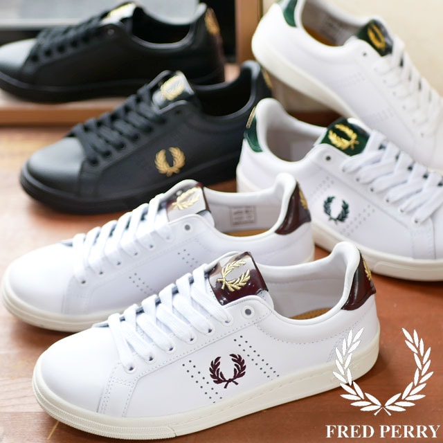 フレッドペリー メンズ レディース スニーカー B721 レザー タブ ローカット レザースニーカー カジュアルシューズ 靴 ローレル 月桂樹 B1251 200 134 102 ホワイト 白 ブラッ 11,704円