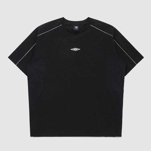 オールラウンドストレッチ半袖ピステ UR121SWT23 BLACK