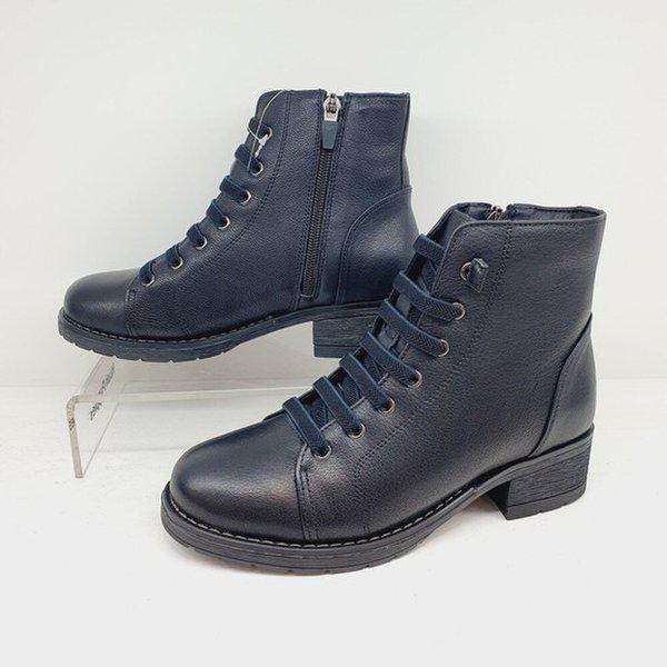 [幸福デパート] コンフォート ワーカースタイル 女性 アンクルブーツ FN608