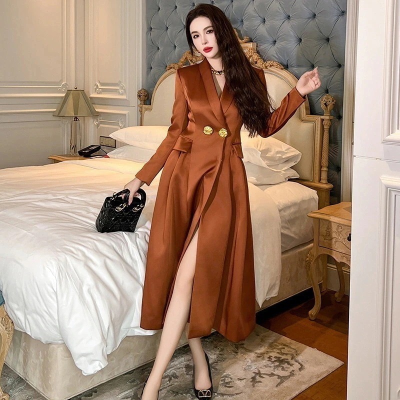 【JY.上品】 秋冬 トレンチコート シルク ウインドブレーカー ドレス パーティー キャバ 着痩せ 大人 同窓会 披露宴 卒業式 結婚式 演奏会 ウェディング 二次会 メガ割30%までに制限 5,963円