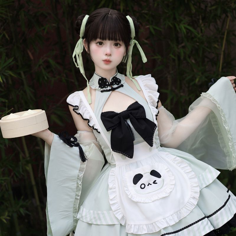 中華ロリータ 改良チャイナドレスワンピース 25新品登場 二次元 かわいい OP衣装 中華娘メイド服 コスプレ