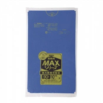 ジャパックス MAXシリーズポリ袋90L 青 10枚x30冊 S-94