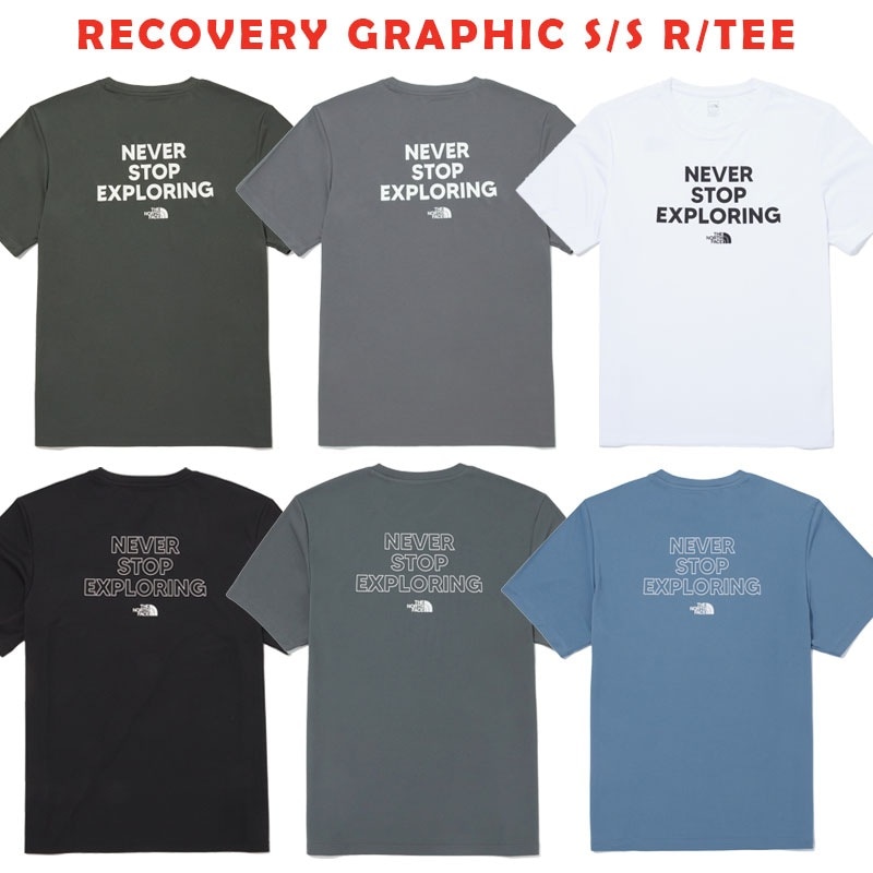 韓国正規品保証 関税負担なし NT7UQ07A RECOVERY GRAPHIC S/S R/TEEデイリー 基本 着装 男子 女子 人気 韓国 ファッション 男女共用 アウトドア